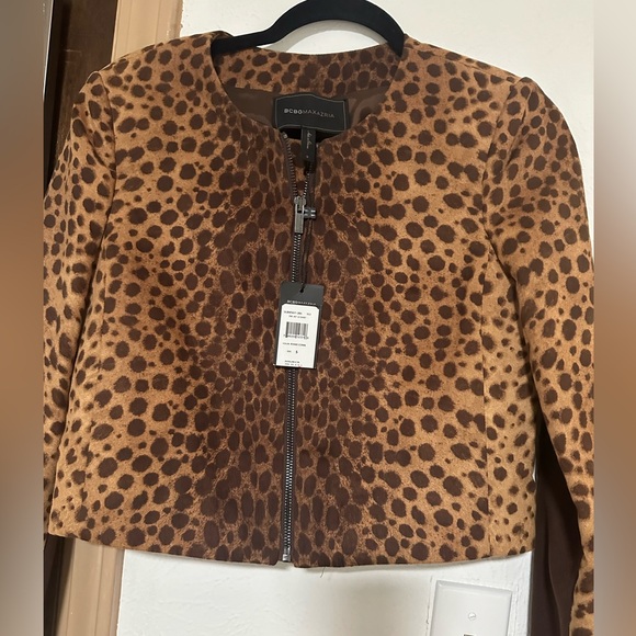 Leopard Print Blazer Suit Jacket - Picture 1 of 2